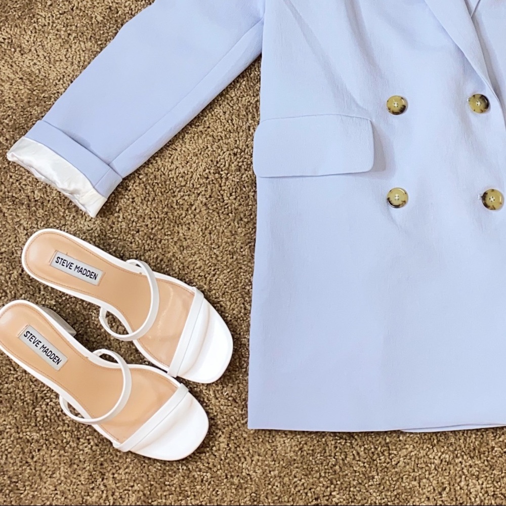 Steve Madden White Sandals